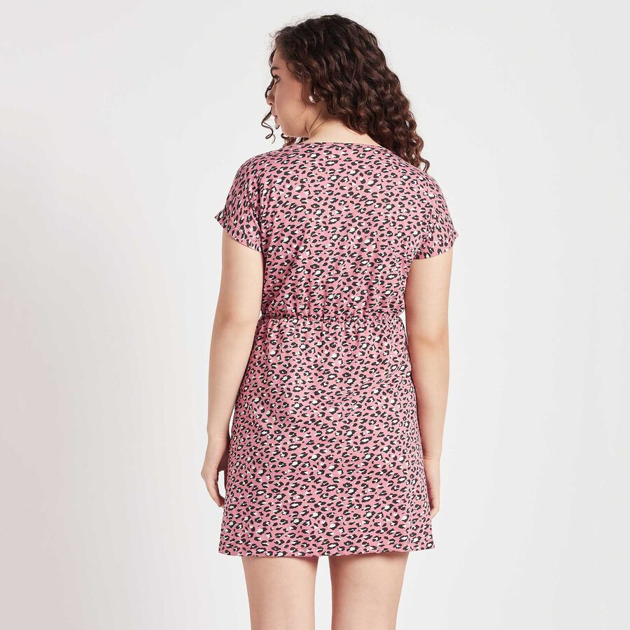All Over Print Dress, गुलाबी, large image number null