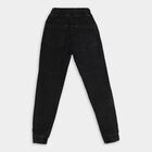 Boys' Jet Black Slim Fit Jogger Jeans, Black, small image number null