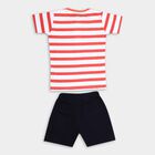 Boys' 100% Cotton Knit Baba Suit , Orange, small image number null