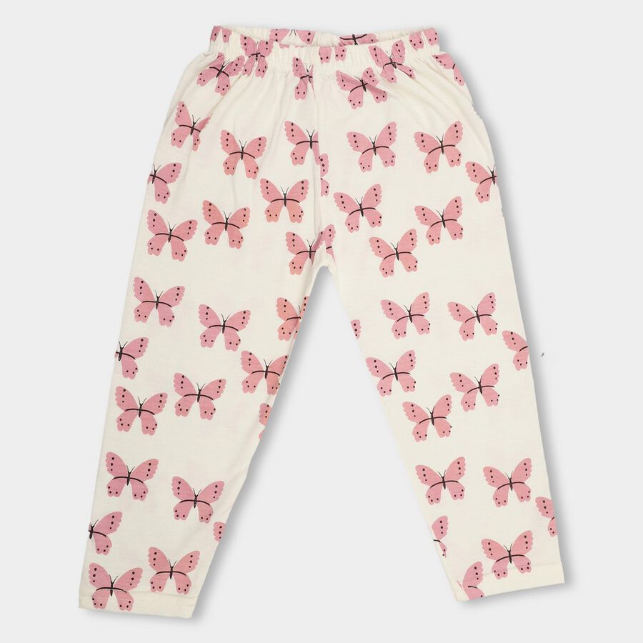 Girls' Pyjama , White, large