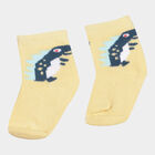 Infants Cotton Stripes Socks, Yellow, small image number null