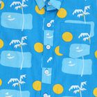 Boys Bright Sky Blue Cotton Half Sleeve Classic Collar Casual Shirt, रॉयल ब्लू, small image number null