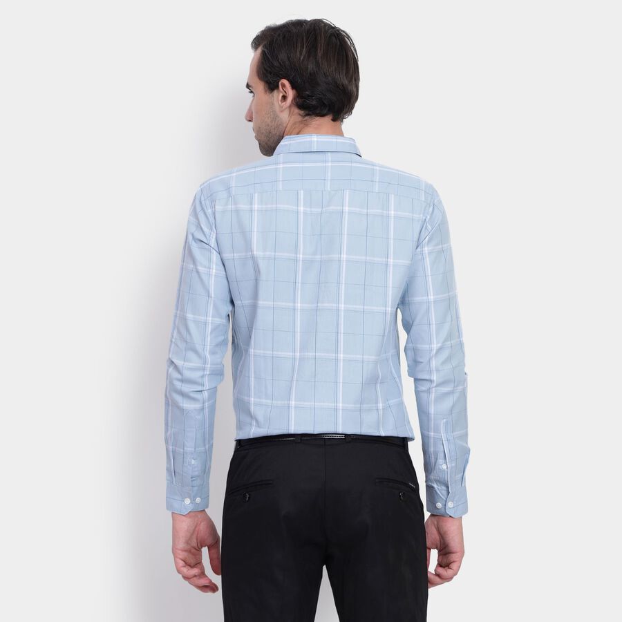 Men's 100% Cotton Casual Shirt, हल्का नीला, large image number null