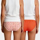 Girls' Coral Regular Fit Solid Panty, मूँगा (कोरल), small