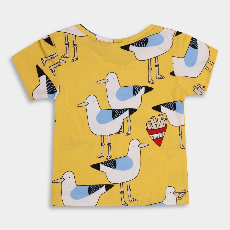 Infants' 100% Cotton T-Shirt , मध्यम नीला, large image number null