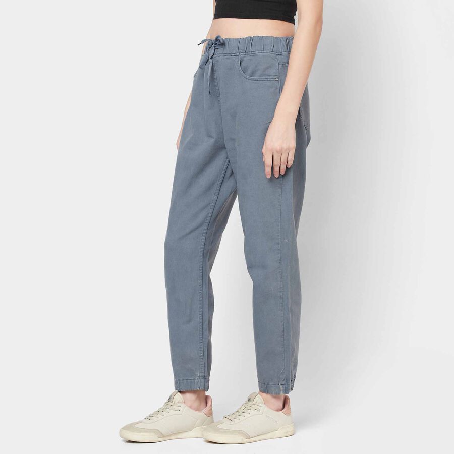High Rise Jogger Jeans, Light Grey, large image number null