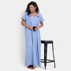 Printed Nighty, Mid Blue, small image number null