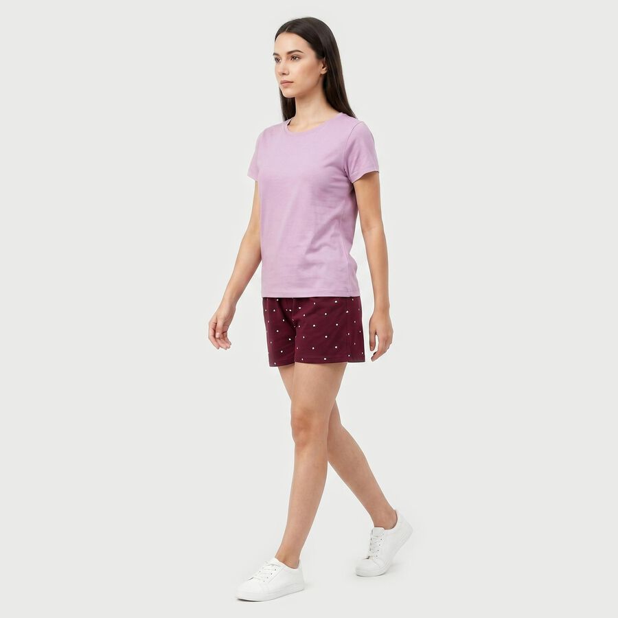 Ladies' Shorts, Wine, large