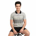 Men's Grey Crew Neck Regular Drifit T-Shirt, Light Grey, small
