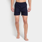 Cotton Printed Boxers, Navy Blue, small image number null