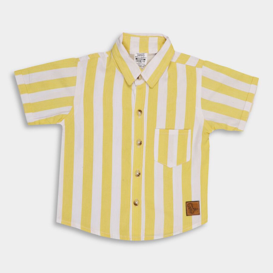 Infants 100% Cotton Shirt , पीला, large image number null