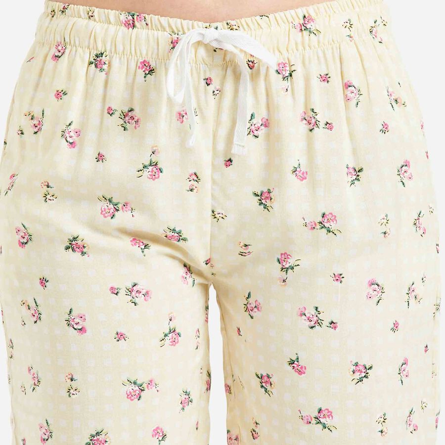 Printed Pyjama, Yellow, large image number null
