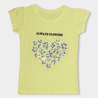 Girls' 100% Cotton T-Shirt , Yellow, small image number null