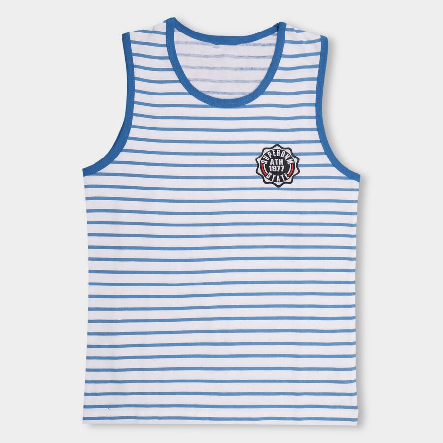Boys' 100% Cotton T-Shirt, सफ़ेद, large image number null