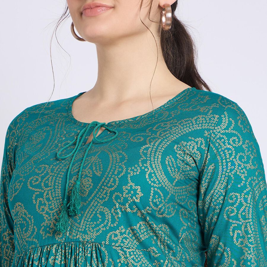 Ladies' Kurti , Dark Green, large image number null