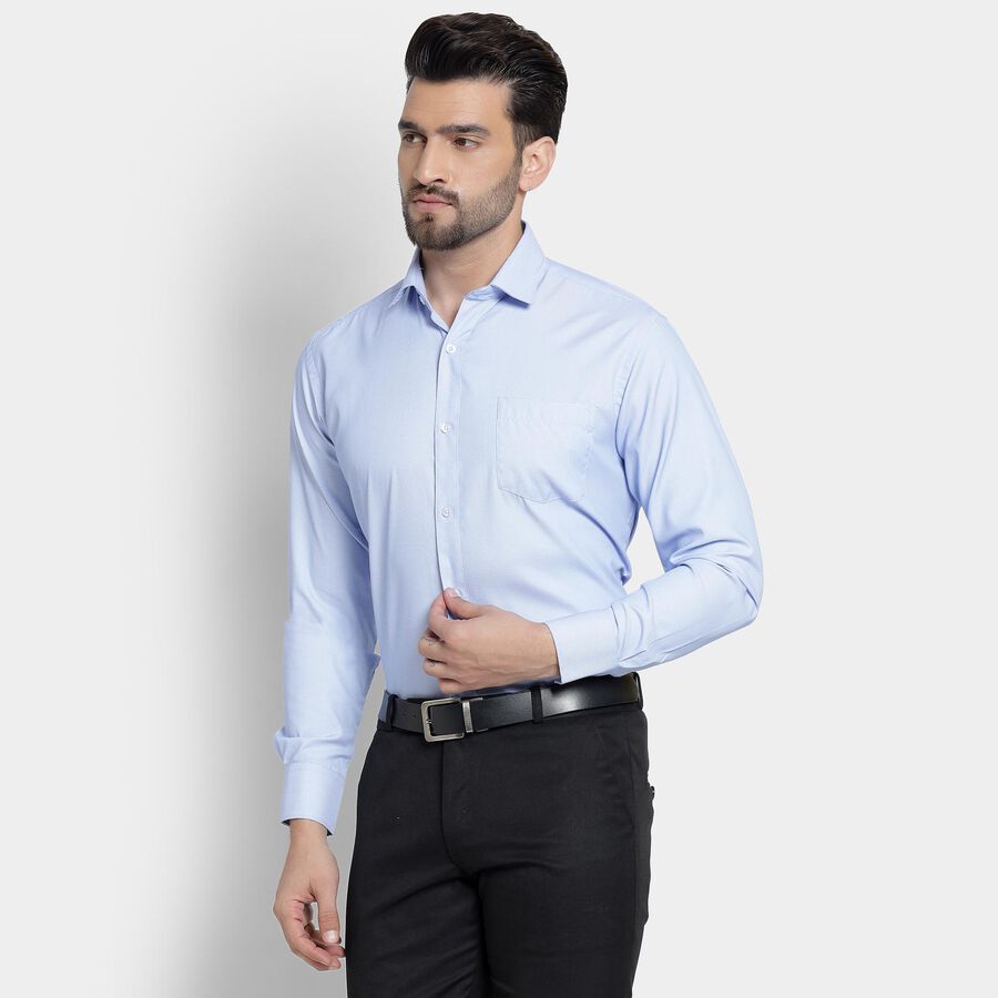 Men's Formal Shirt , Mid Blue, large image number null