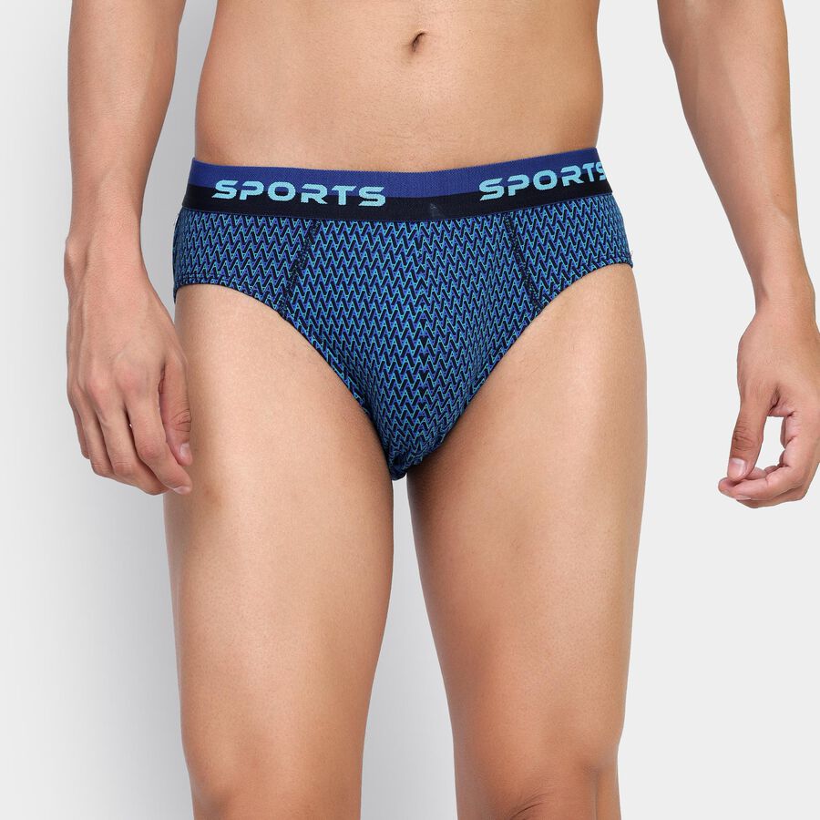 Men's 100% Cotton Briefs , गहरा हरा, large
