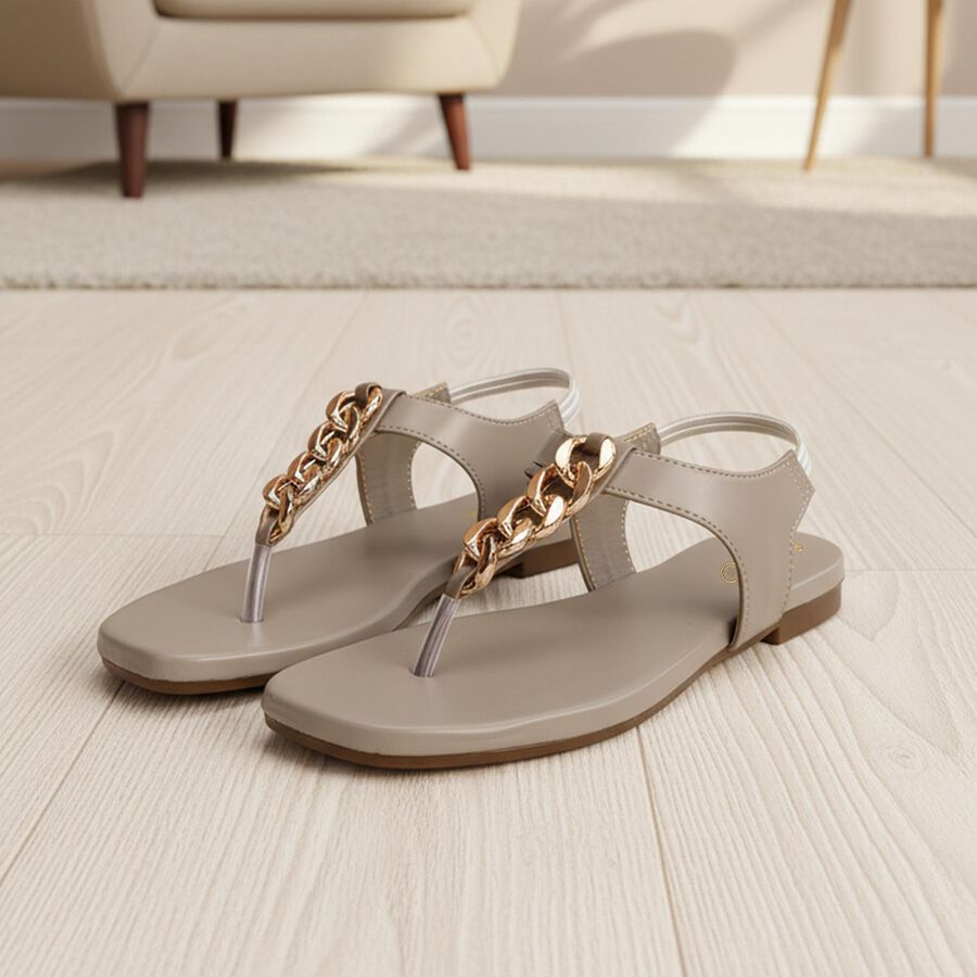 Ladies' Sandal, Grey, large