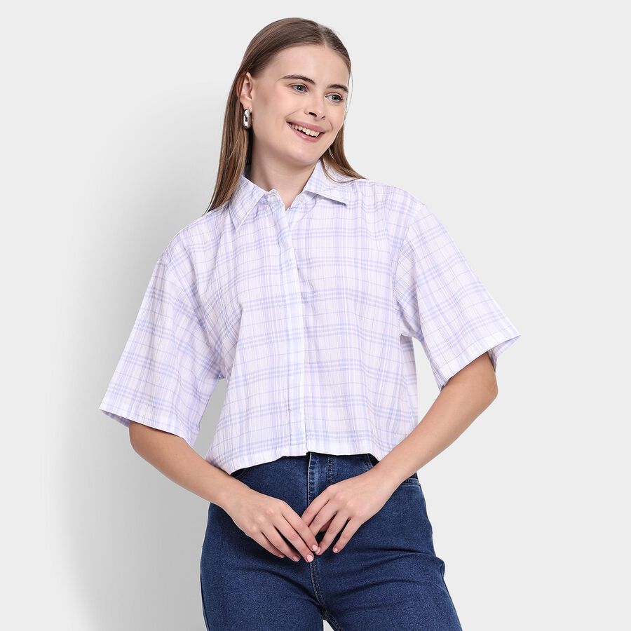 Ladies' Shirt , बैंगनी, large image number null