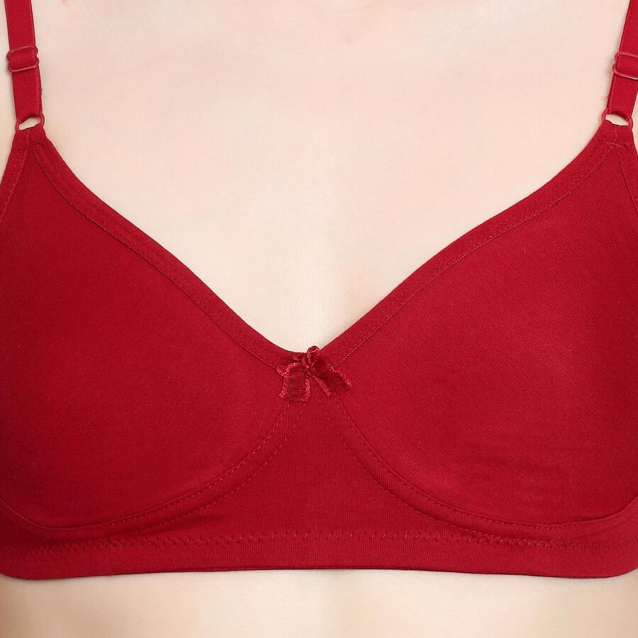 Ladies' Bra , मरून, large image number null