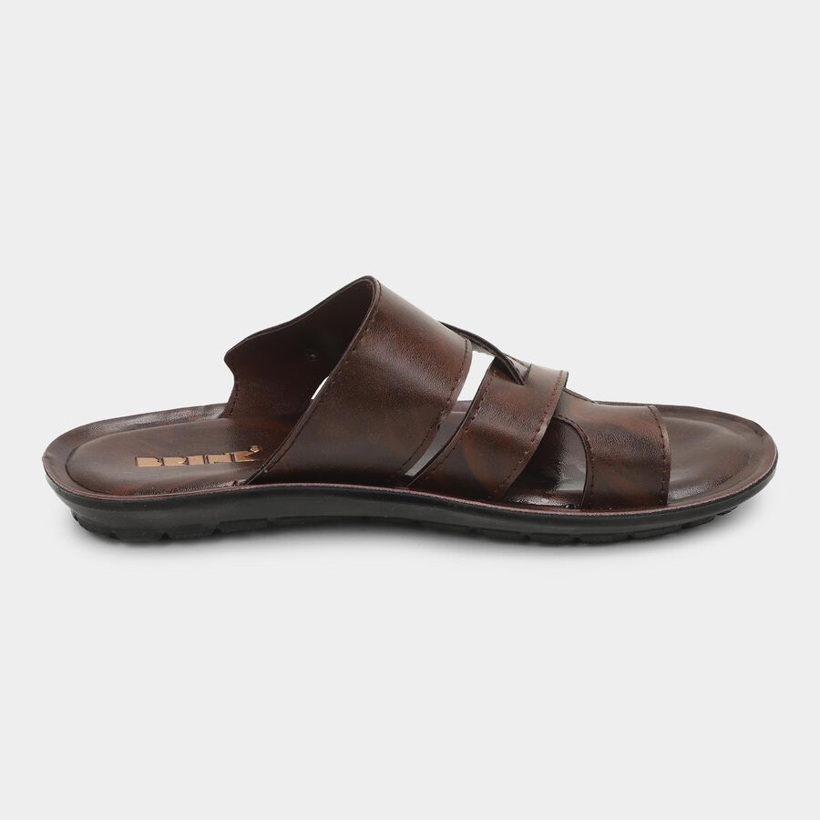Men's Sandal, भूरा, large image number null