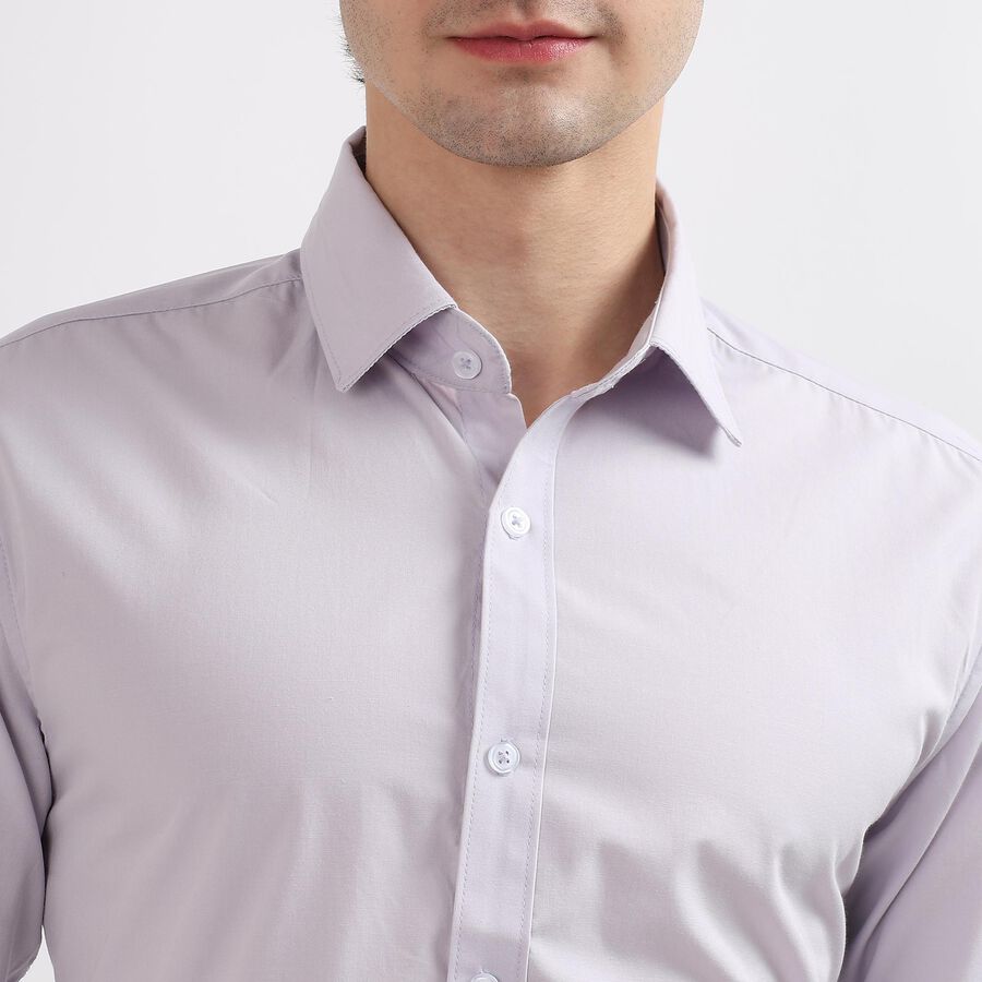 Men's Regular Collar Formal Shirt, लाइलेक, large image number null