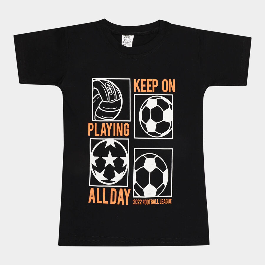 Boys T-Shirt, Black, large image number null