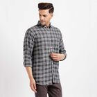Checks Casual Shirt, Charcoal, small image number null