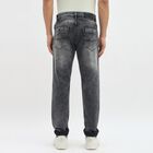 Men's Faded Charcoal Slim Fit Jeans, गहरा ग्रे, small image number null