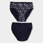 Girls' 100% Cotton V-Cut Panty , Navy Blue, small image number null