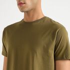 Men's Round Neck Half Sleeves T-Shirt, Olive, small image number null