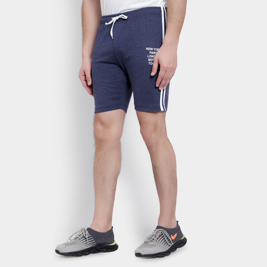 Solid Basic Bermuda, Melange Blue, large image number null