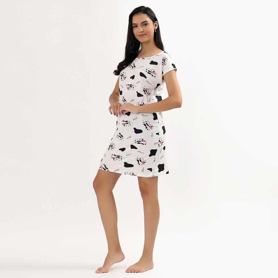 Ladies' Nighty, सफ़ेद, large image number null