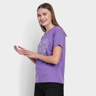 Ladies' Round Neck T-Shirt, Purple, small image number null