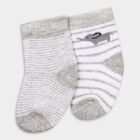 Infant's Socks (Pack of 2), Melange Light Grey, small image number null