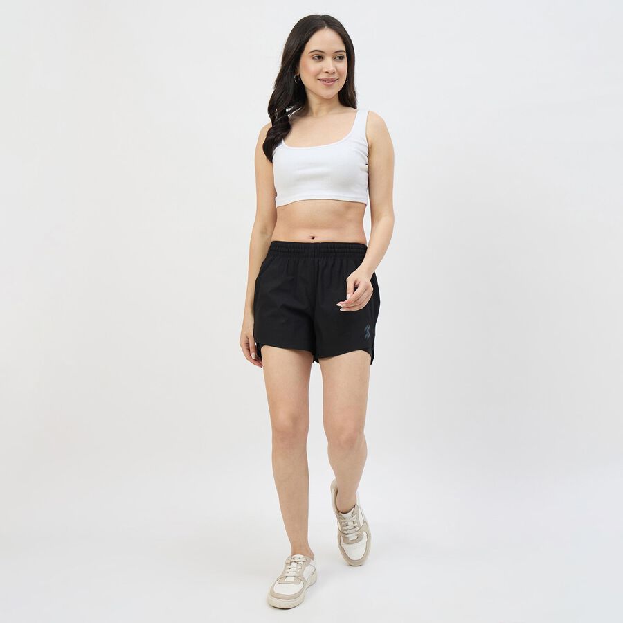 Women's Classic Fit Minimalist Shorts, Black, large