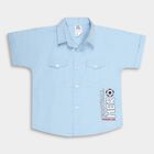 Boys' Cotton Casual Shirt, हल्का नीला, small image number null