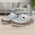 Boys' Grey Slingback Clog Sandals, ग्रे, small