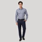 Men's Blue Regular Collar Regular Fit Formal Shirt, Mid Blue, small