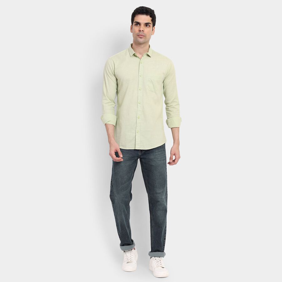 Men's Cotton Casual Shirt , Light Green, large image number null