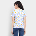 All Over Print Round Neck T-Shirt, Light Blue, small image number null