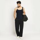 Men's 100% Cotton Gym T-Shirt , Navy Blue, small image number null