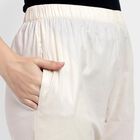Ladies' 100% Cotton Palazzos , Off White, small image number null