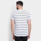 Men's Round Neck Half Sleeves T-Shirt, Off White, small image number null