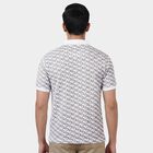 Men's Grey Cotton Polo Neck Classic T-Shirt, Light Grey, small