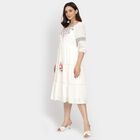 Ladies' Dress , ऑफ व्हाइट, small image number null