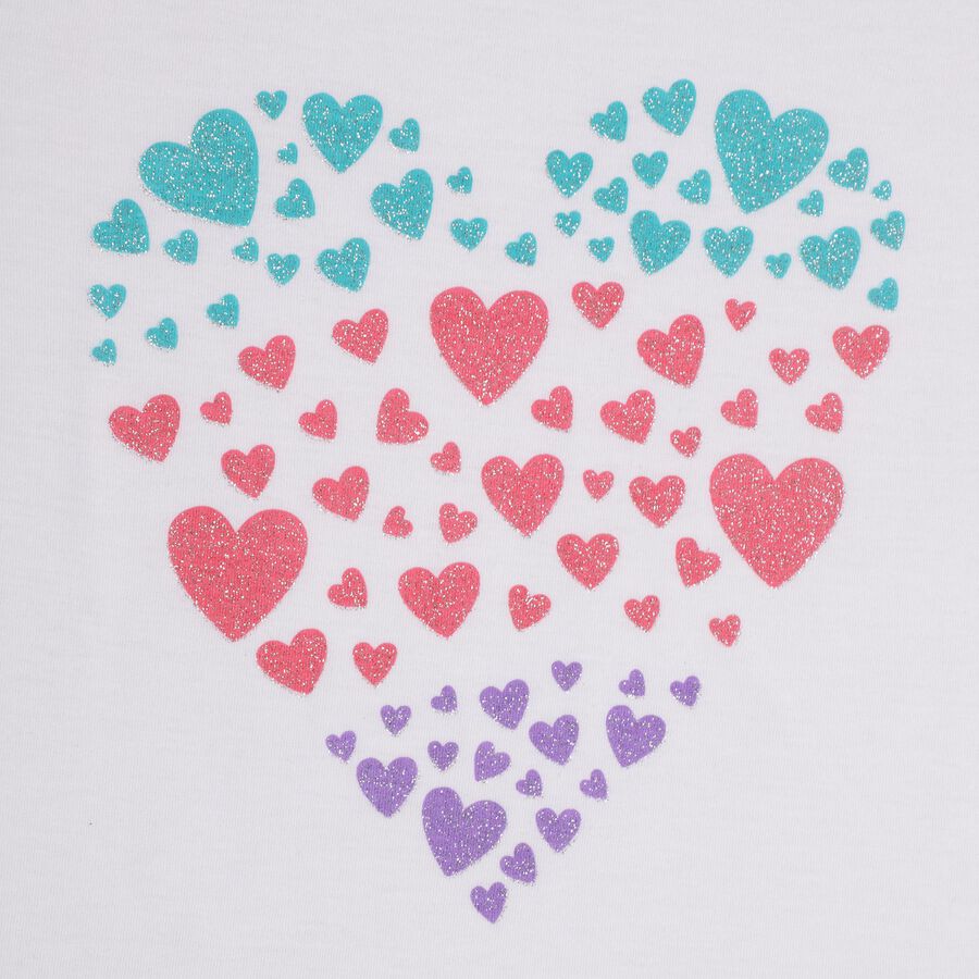 Girls' T-Shirt , सफ़ेद, large image number null