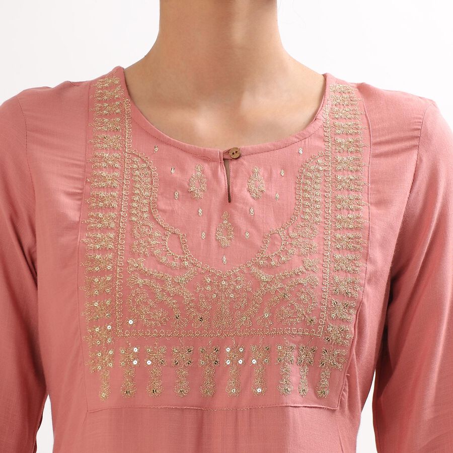 Ladies' Kurta , बैंगनी, large image number null