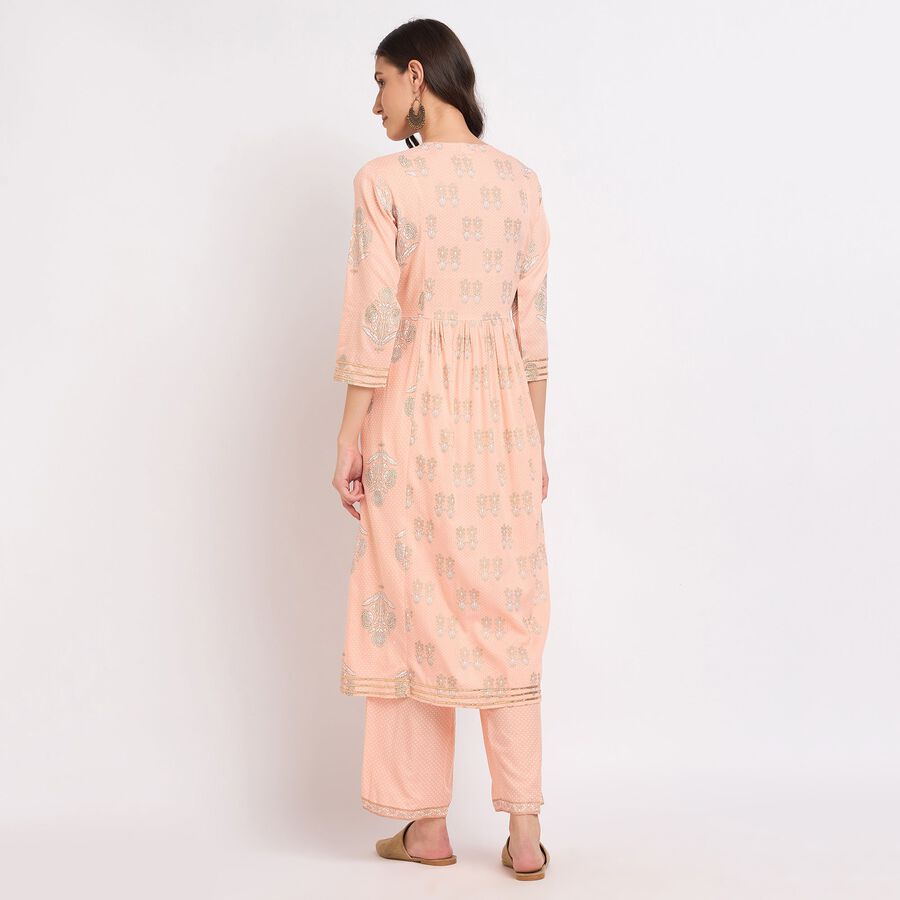 Ladies' Kurta Pyjama Set, Peach, large image number null