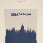 Boys' 100% Cotton Half Sleeves T-Shirt, Off White, small image number null